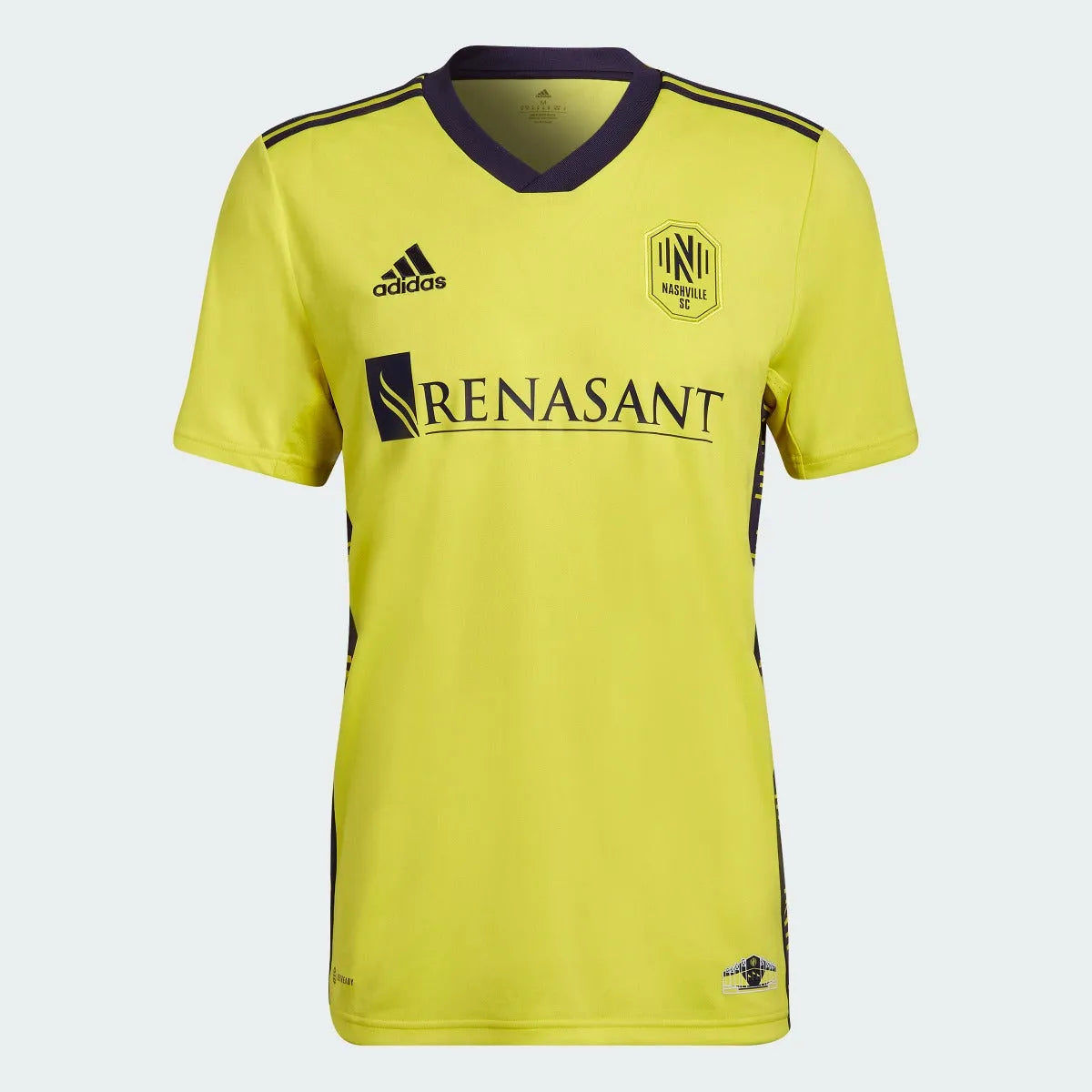 adidas 2022-23 Nashville SC Home Jersey - Yellow-Noble Ink (Front)