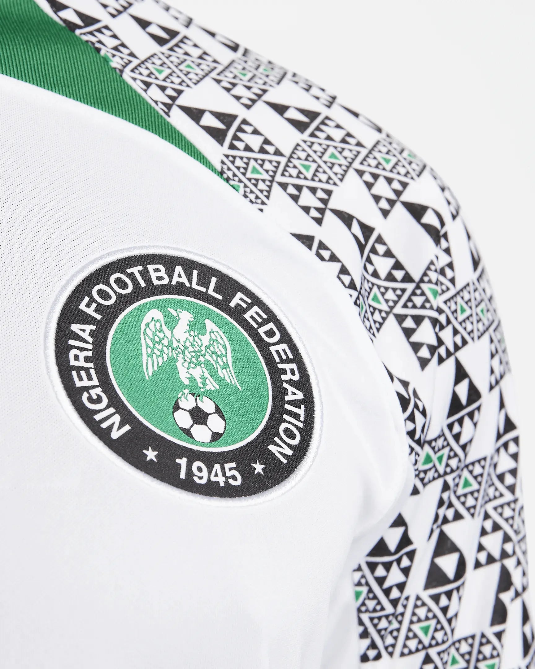 Nike Nigeria 2022/23 Stadium Away - White - Green (Detail 2)