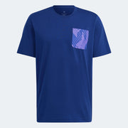 Adidas 2022-23 Argentina Graphic Tee Night Indigo (Front)