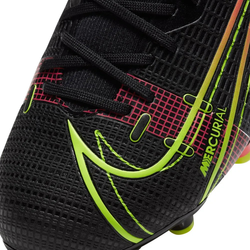 Nike JR Mercurial Superfly 8 Academy FG-MG - Black-Volt-Crimson