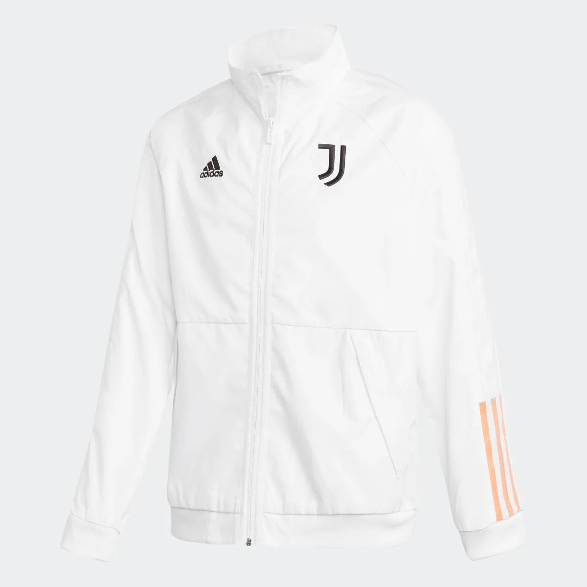 Adidas 2020-21 Juventus Youth Anthem Jacket - White-Black