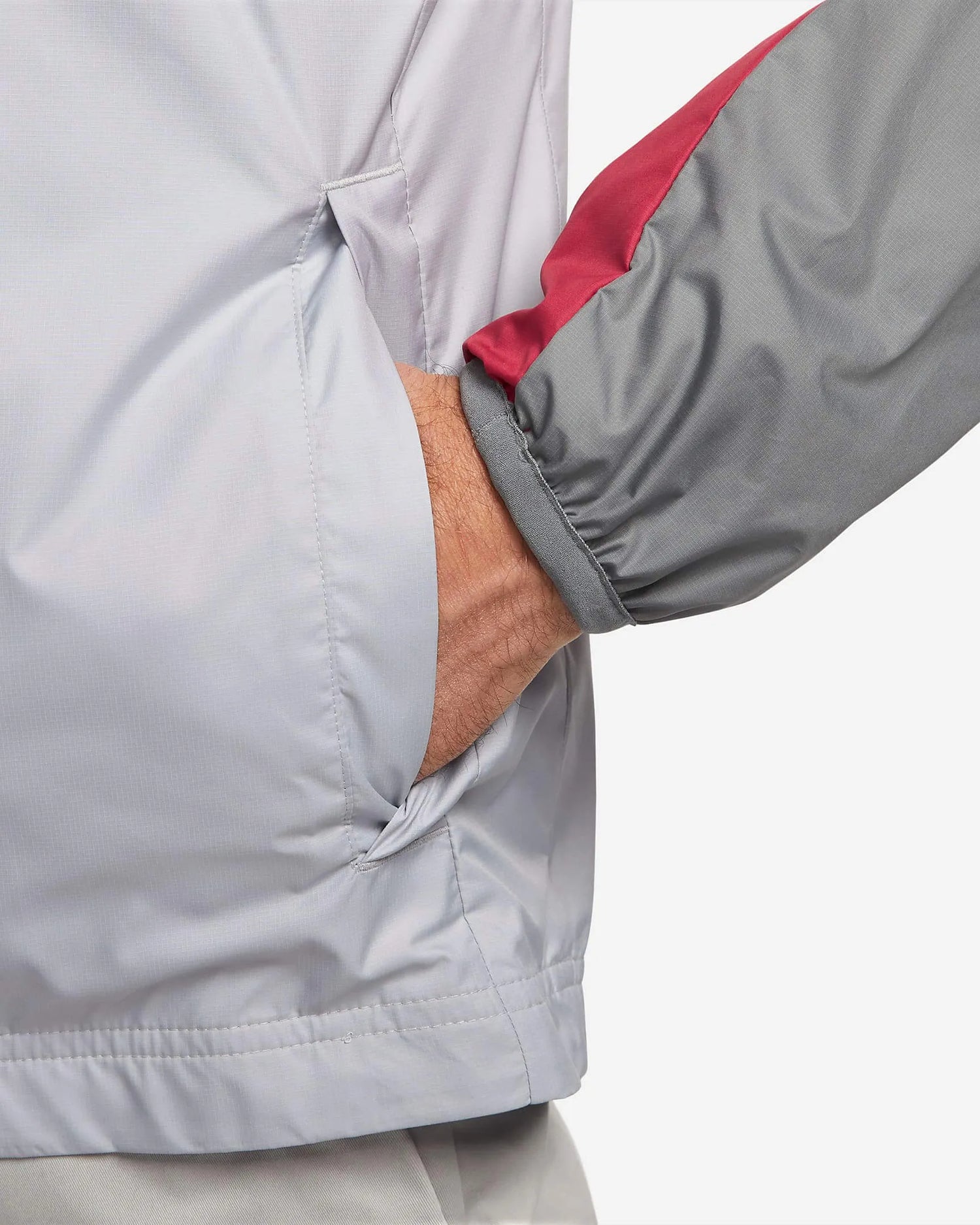 Nike 2023-24 Liverpool FC AWF Jacket - Grey-Red (Detail 3)