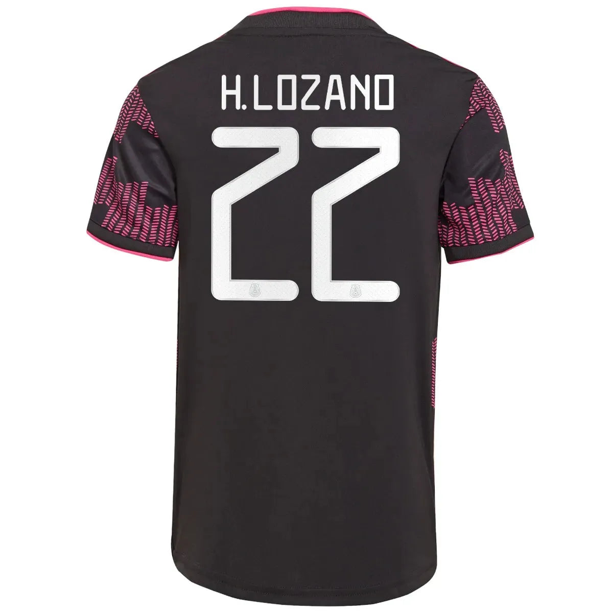 Adidas 2021-22 Mexico Youth Home Jersey - Black-Real Magenta