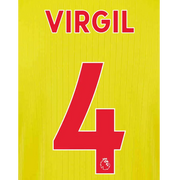 Liverpool 2021/22 Third Virgil #4 Jersey Name Set Red (Main)