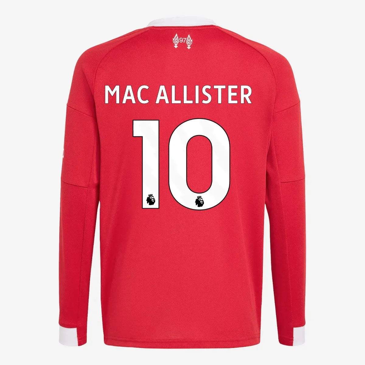 adidas 2025-26 Liverpool Men's Stadium Home Long-Sleeve Soccer Jersey (Mac Allister)