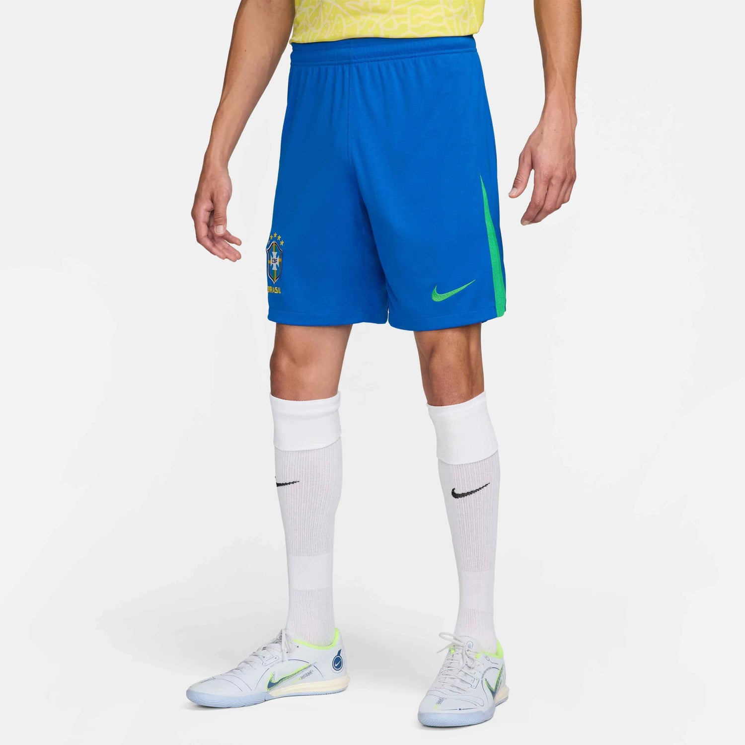 Nike 2024-25 Brazil Men's Stadium Home Shorts (Model - Front)
