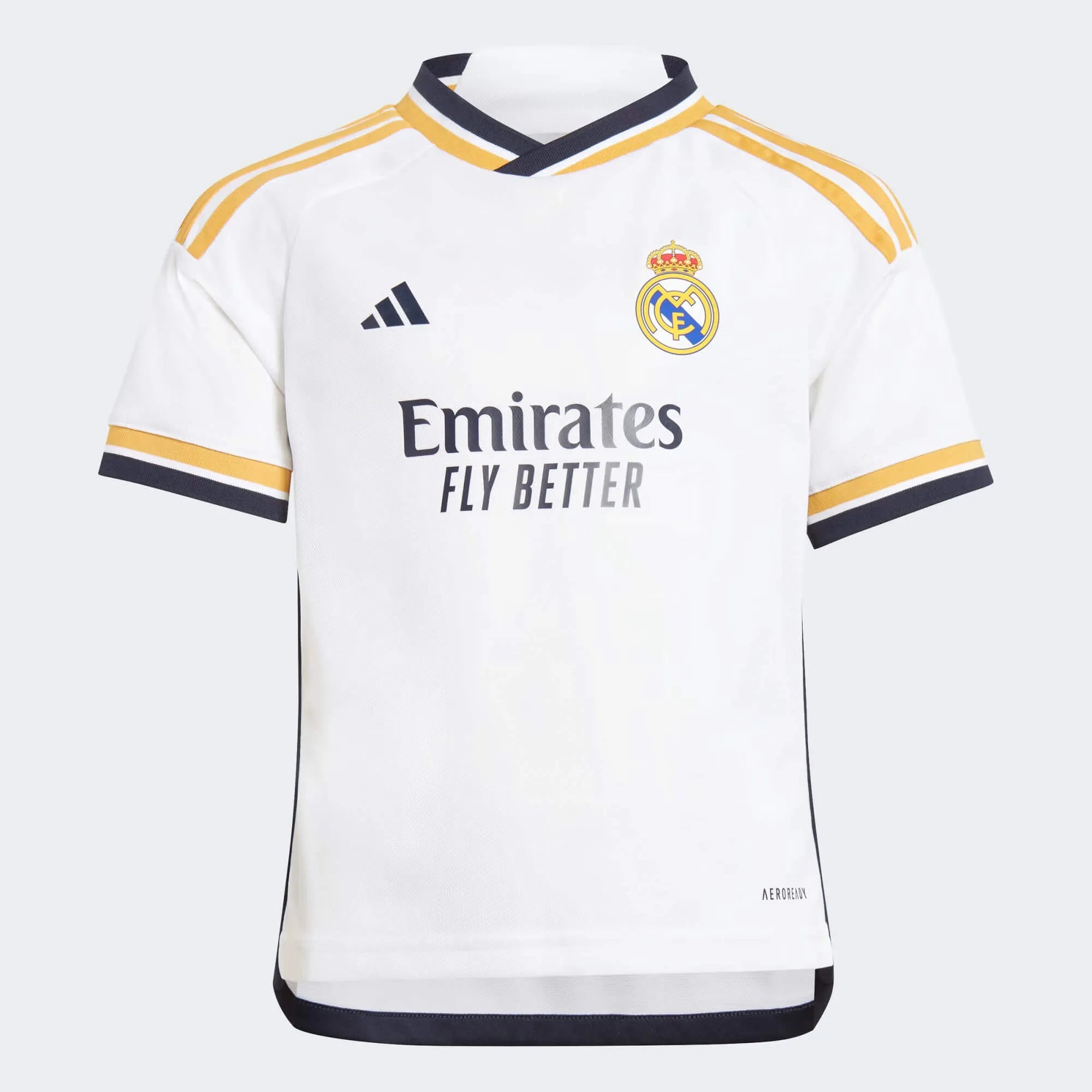 adidas 2023-24 Real Madrid Toddlers' Home Mini Kit (Jersey - Front)