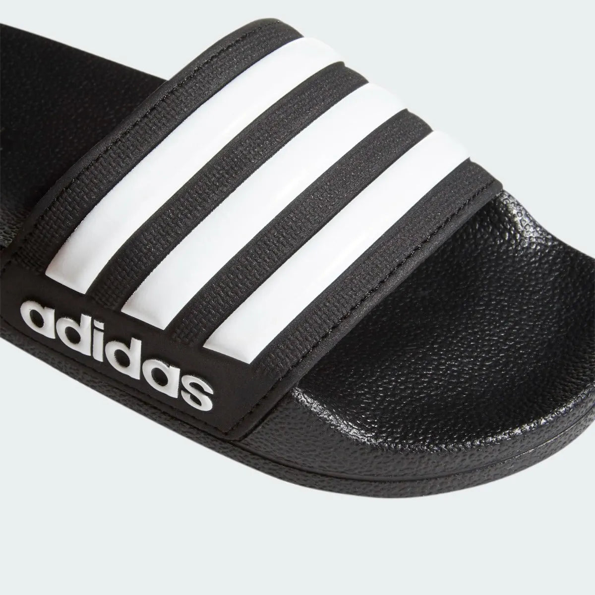 Adidas Youth Adilette Shower Sandal - Black-White (Detail 1)