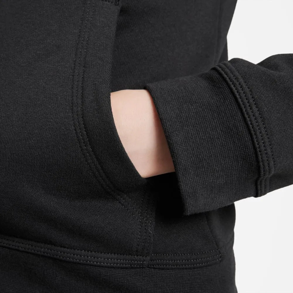 Nike 2021-22 Inter Milan Youth NSW Full-Zip Club Hoodie - Black (Detail 3)