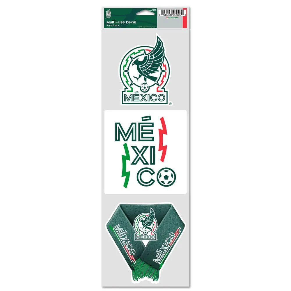 Wincraft Mexico 3.75x12 Multi-Use Decal Fan Pack (Front)