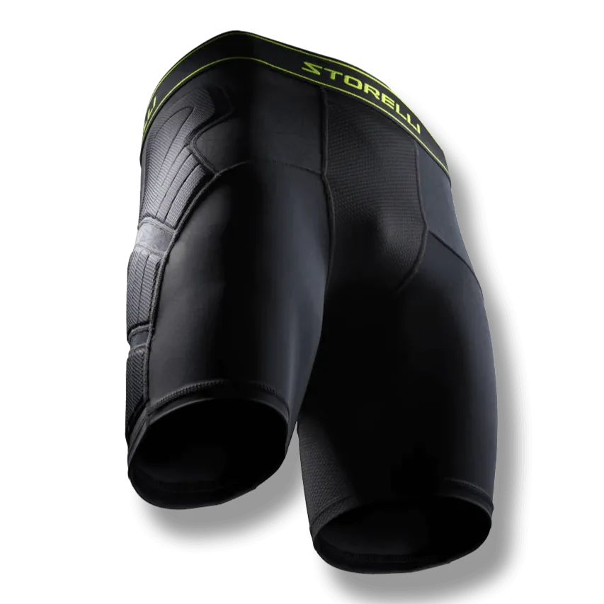 Storelli Youth Field Player Sliders - Black (Lateral)