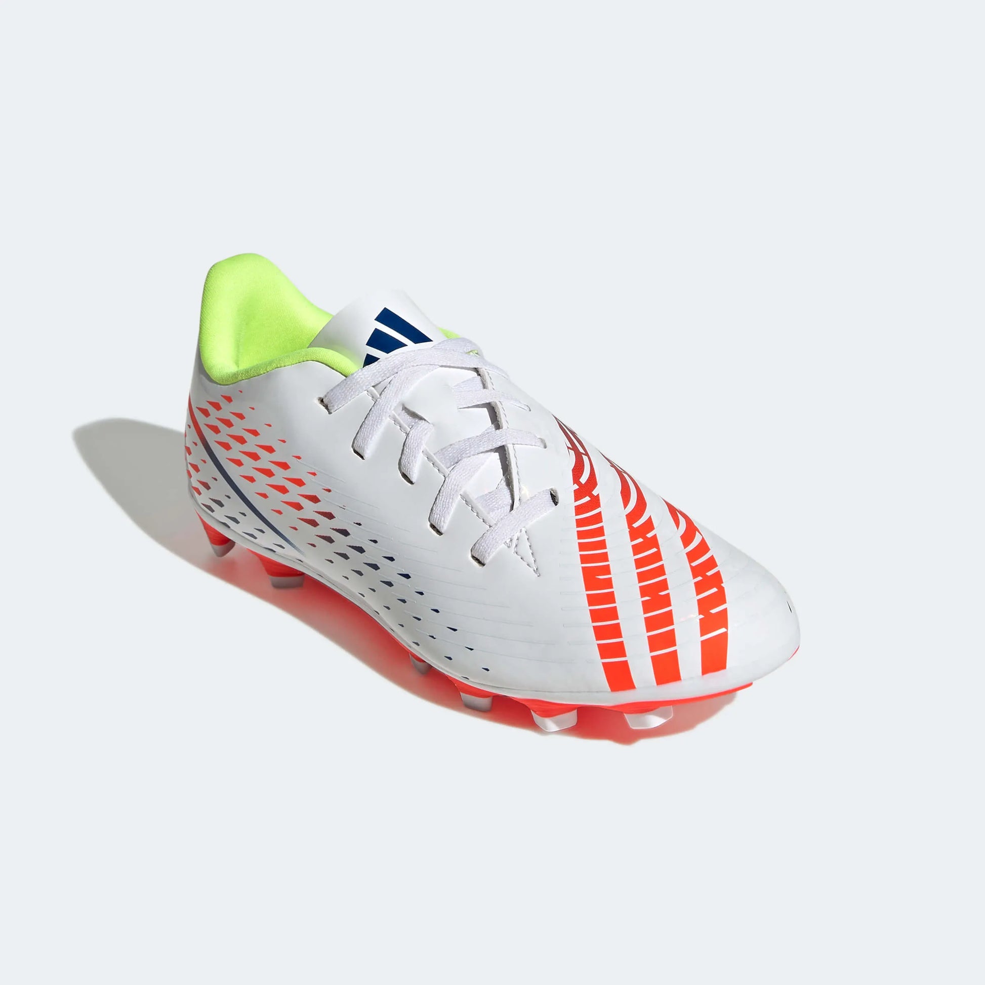 adidas Kids Predator Edge.4 FxG J - White-Yellow-Blue (Diagonal 1)