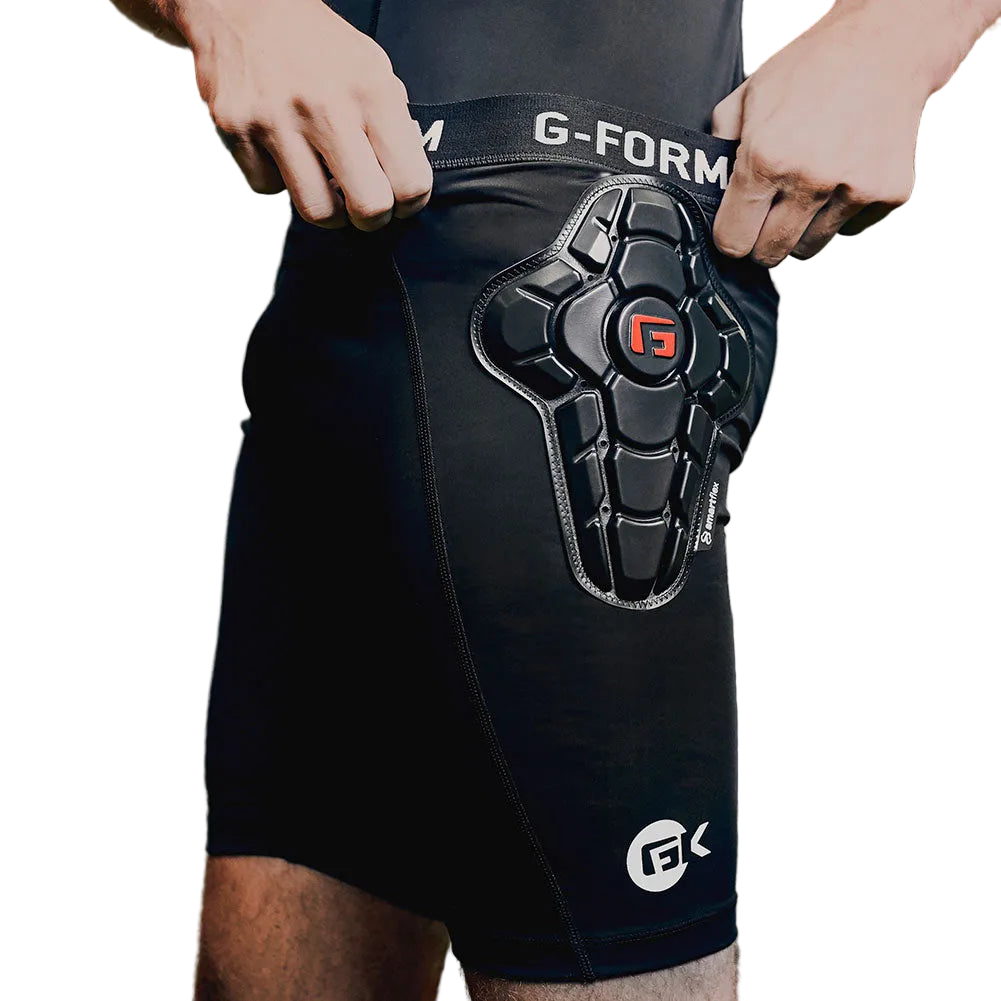 G-Form Goalkeeper Pro Impact Short - Black (Model - Detail)