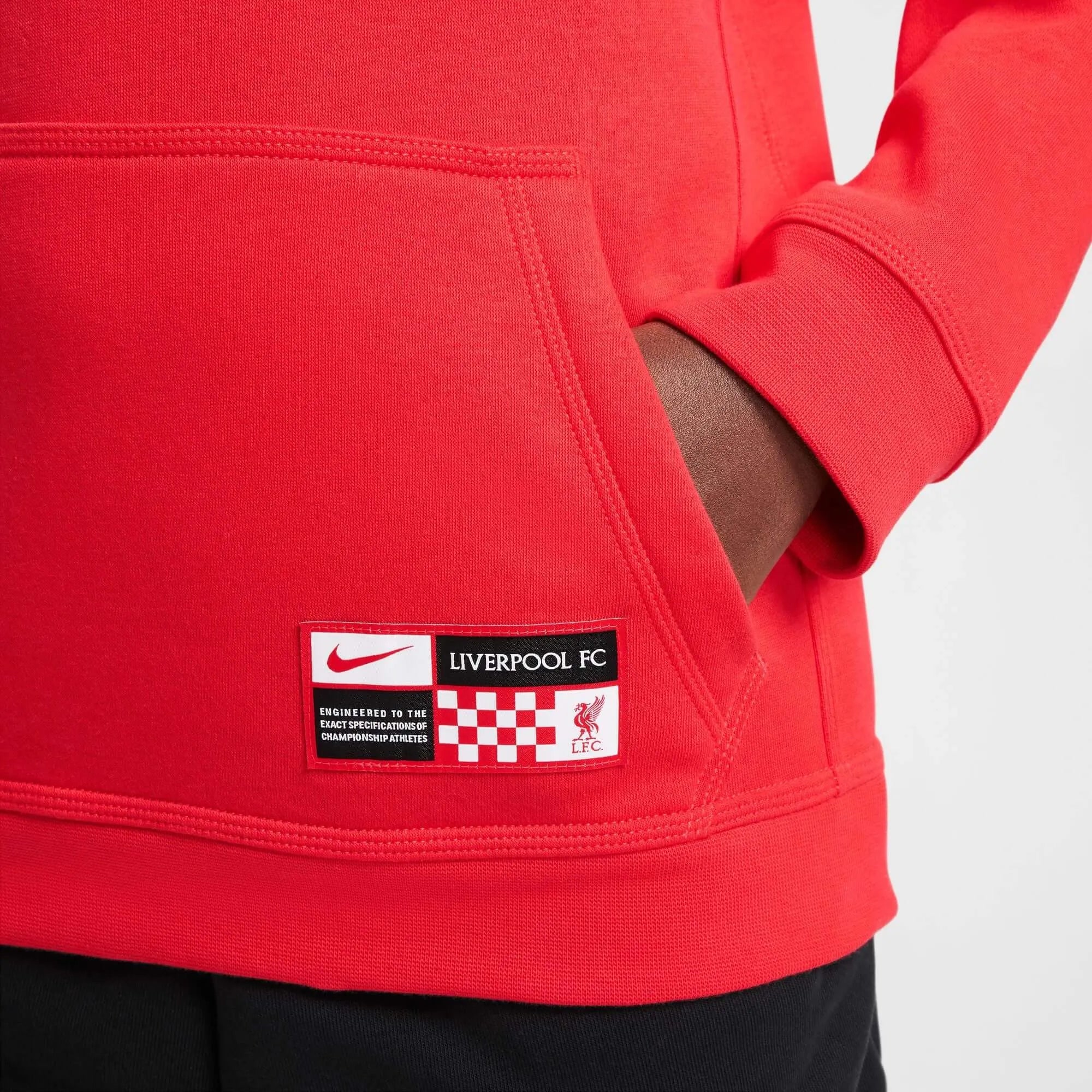 Nike 2024-25 Liverpool Youth Club Pullover Hoodie (Detail 4)