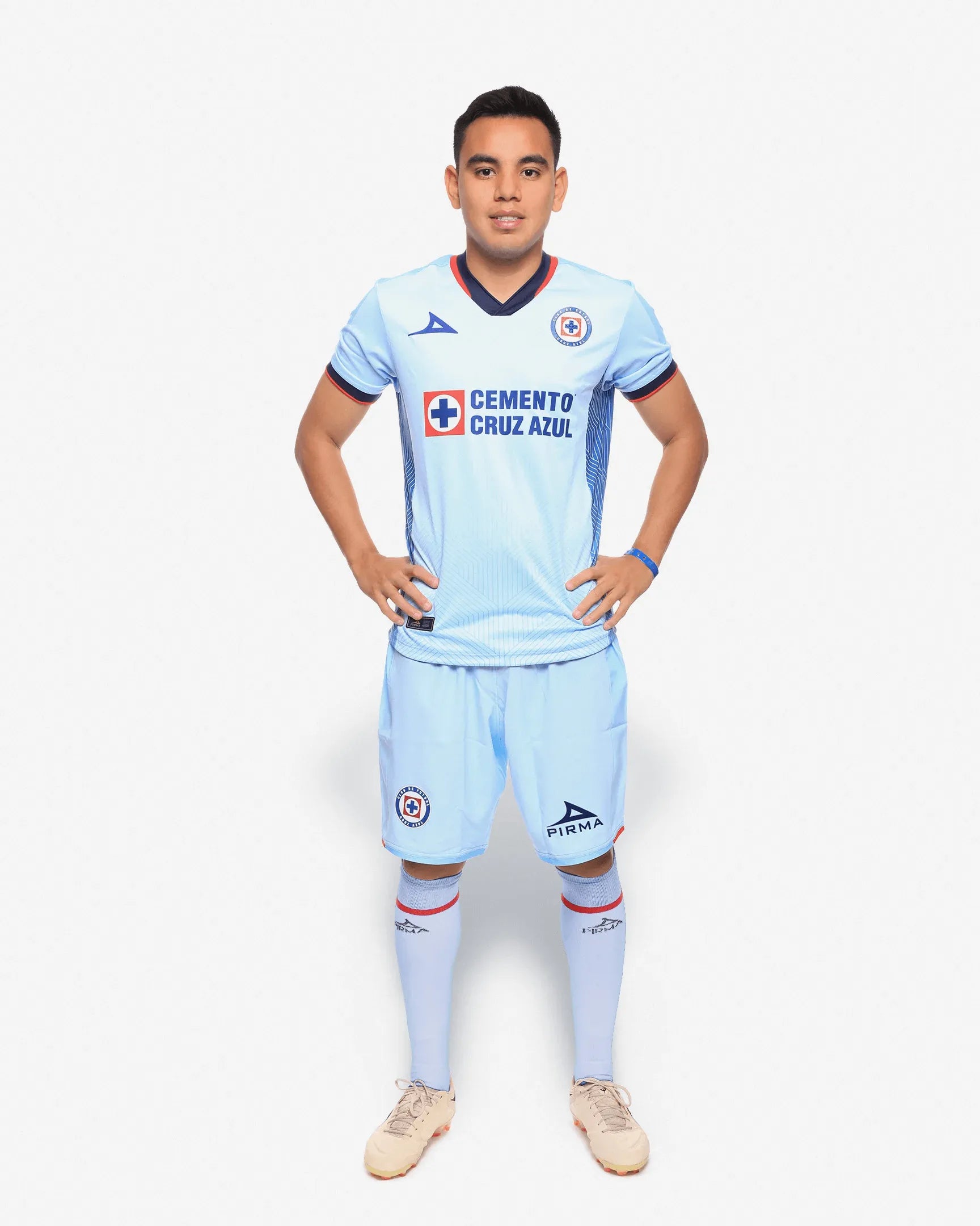 Pirma 2023-24 Cruz Azul Men's Stadium  Away Jersey (Model 1 - Full)
