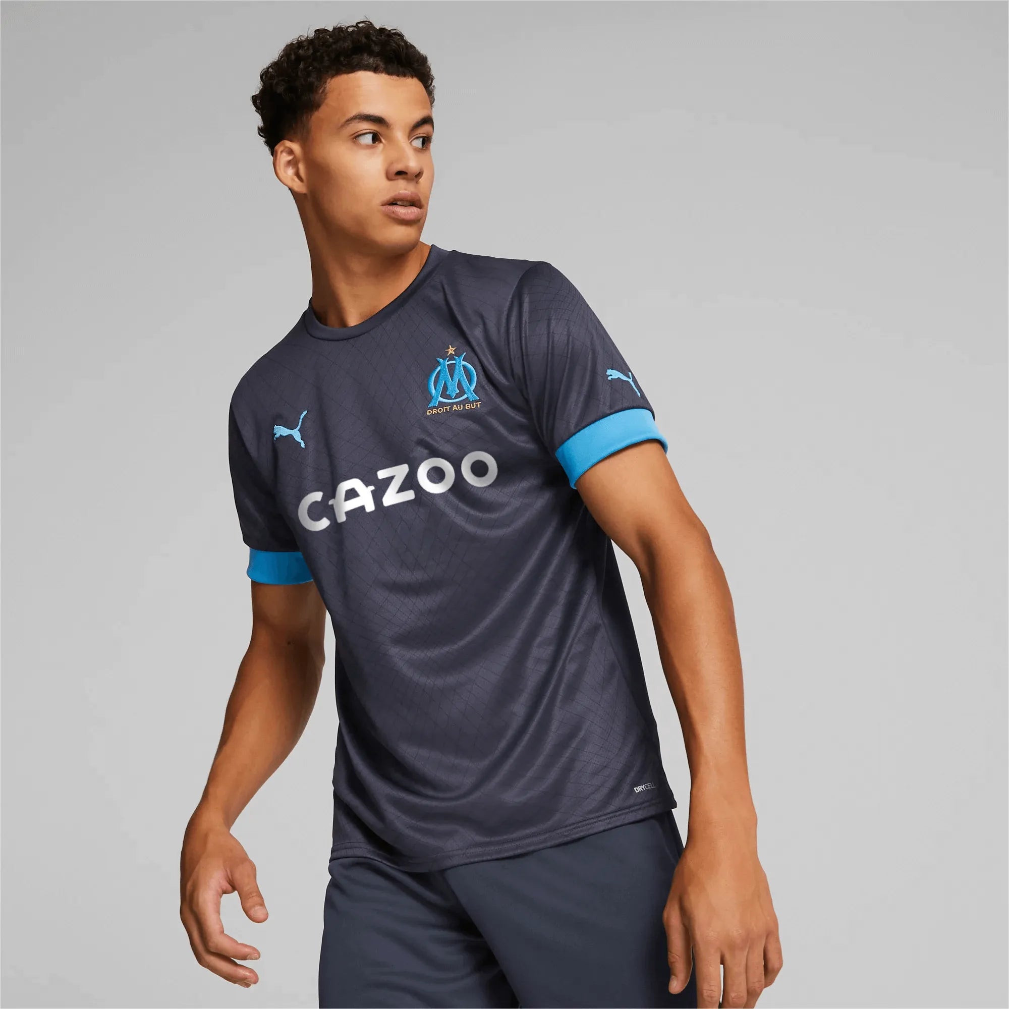 Puma 2022-23 Olympique de Marseille Away Jersey - Parisian Night (Model - Front)