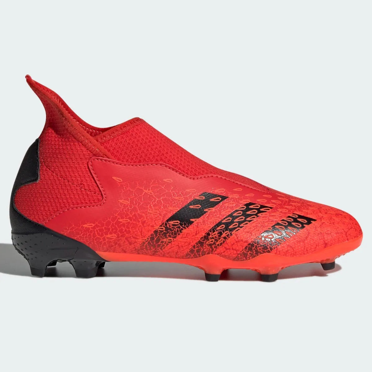 Adidas JR Predator Freak .3 Laceless FG - Red-Black (Side 1)