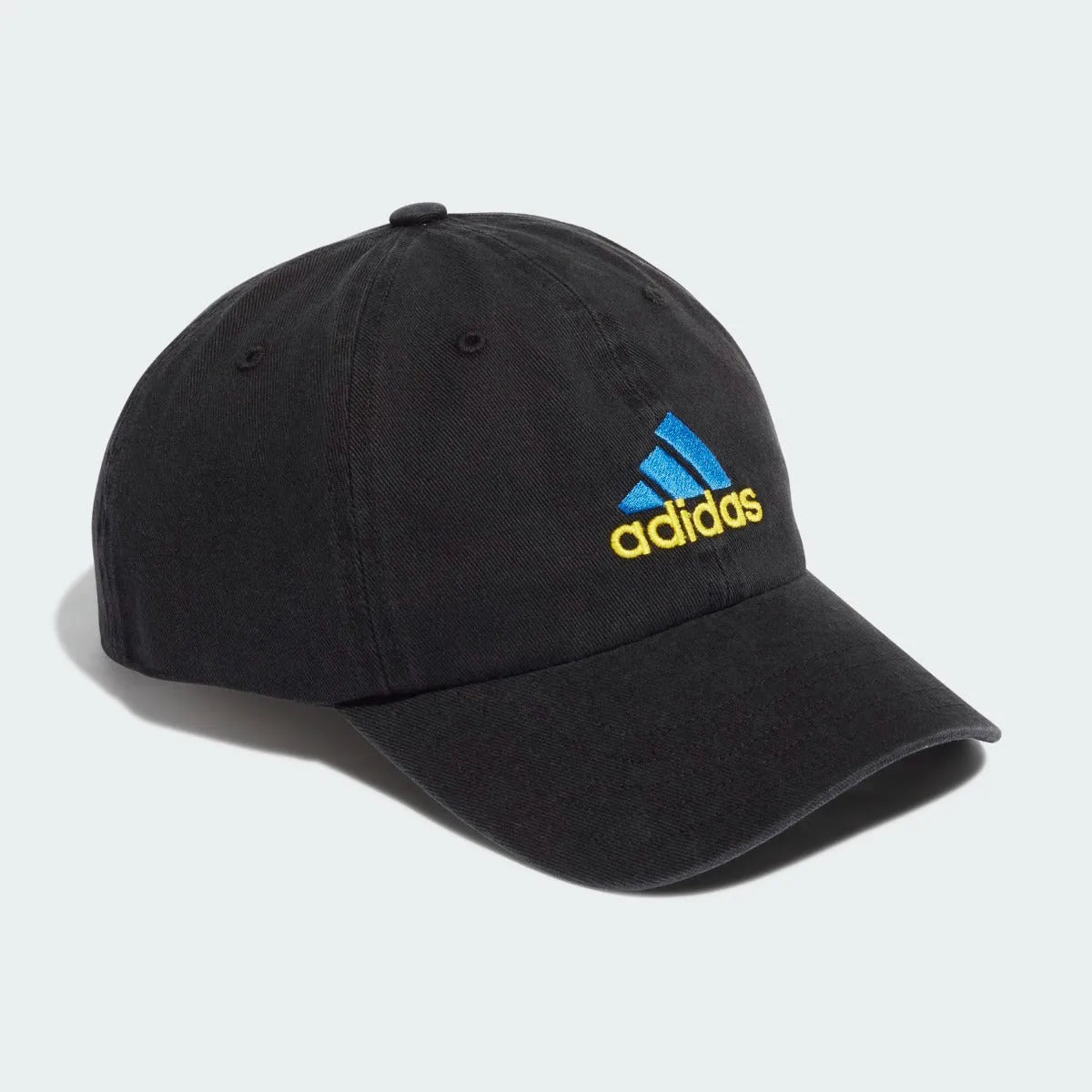 Adidas 2021-22 Manchester United Dad Cap - Black-Royal-yellow (Diagonal)