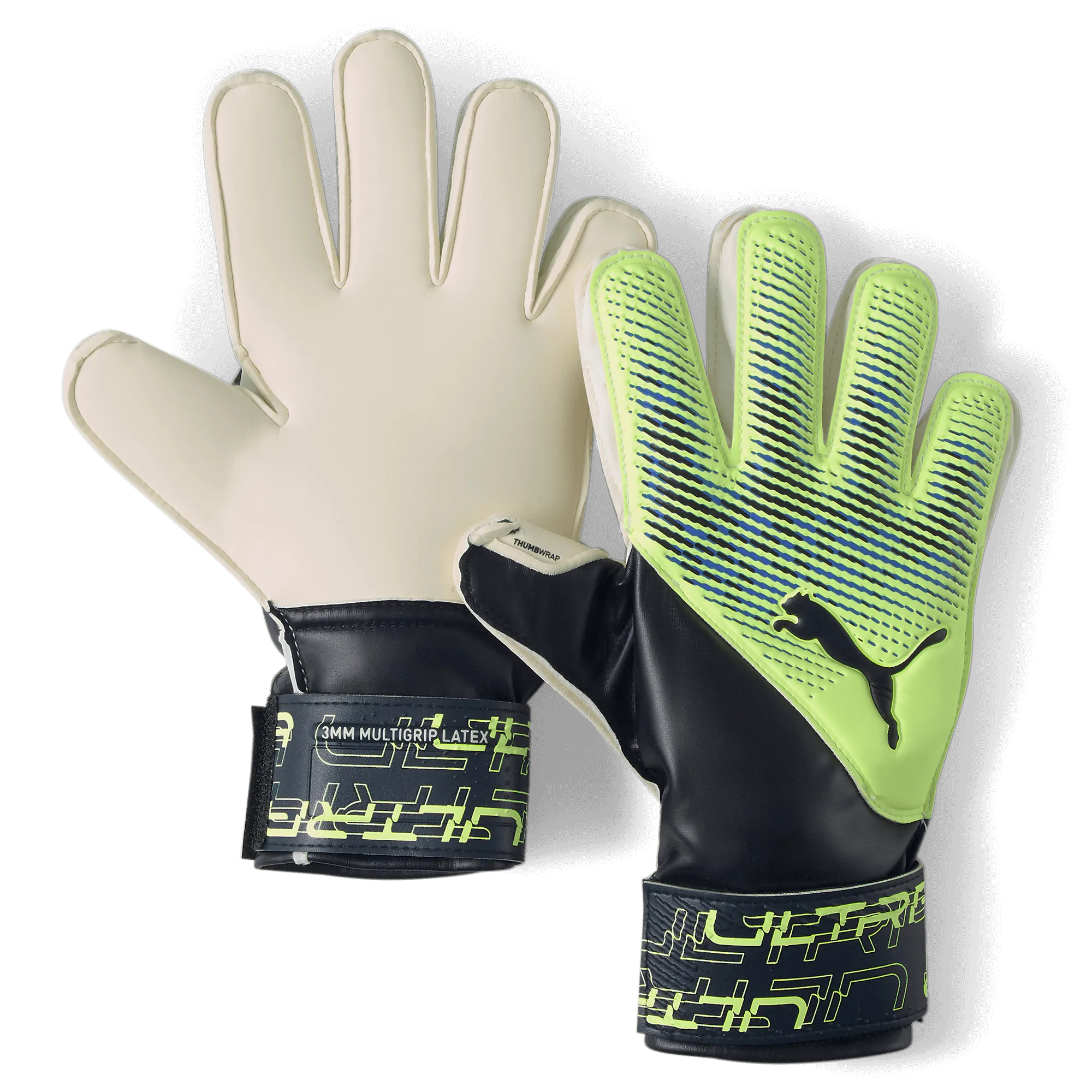 Puma Jr Ultra Protect 3 RC Goalkeeper Gloves - Parisian Night-Fizzy Light (Pair)