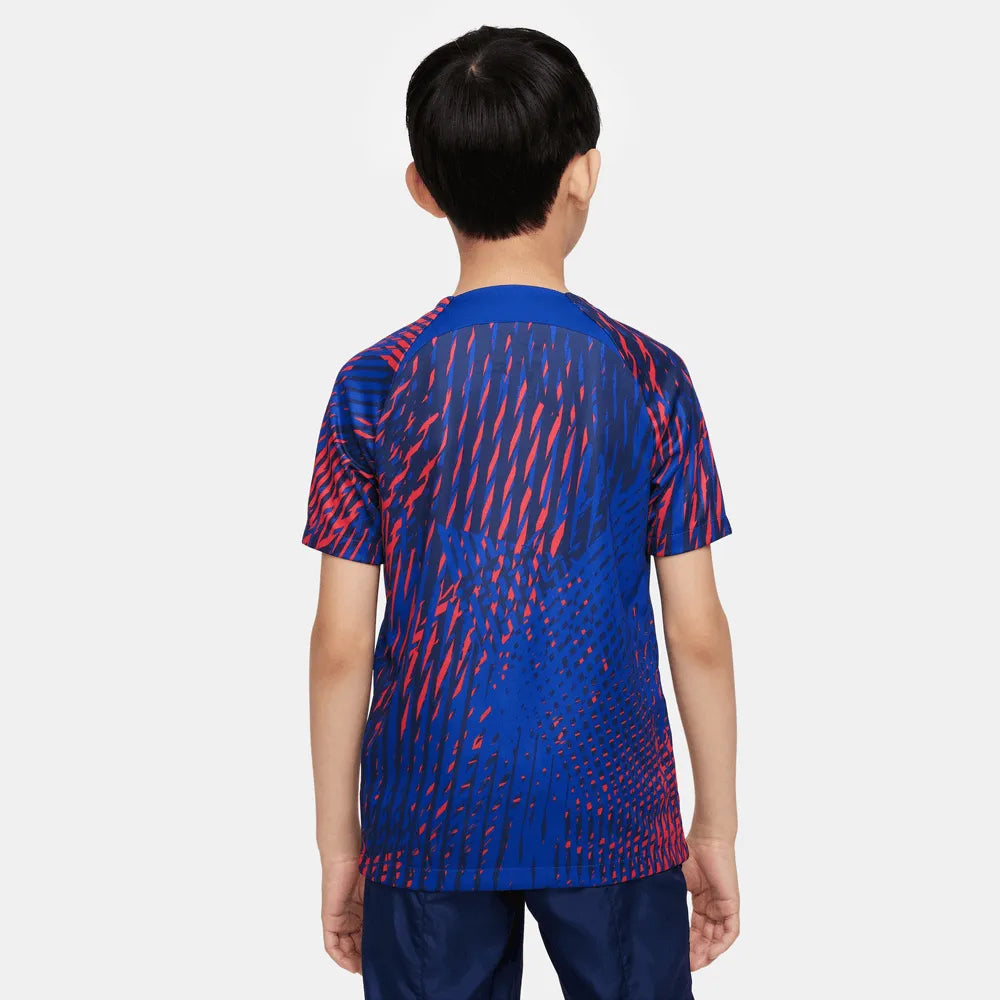 Nike 2022-23 Paris Saint-Germain Youth Pre-Match Jersey (Model - Back)