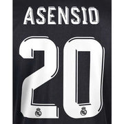 Real Madrid 2017/18 Away Asensio #20 Jersey Name Set