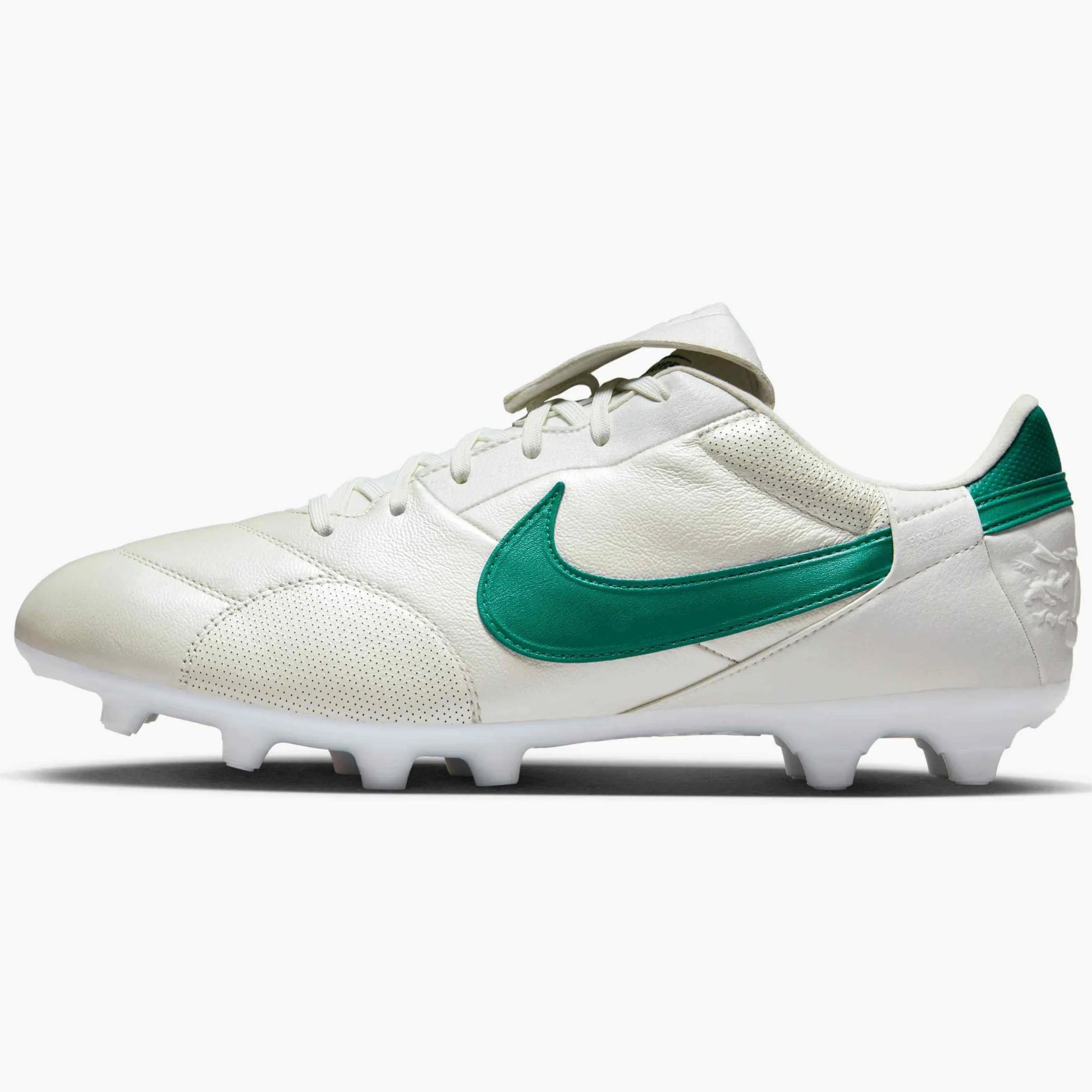 Nike Premier III FG Metallic Summit White-Mystic Green (Side 1)
