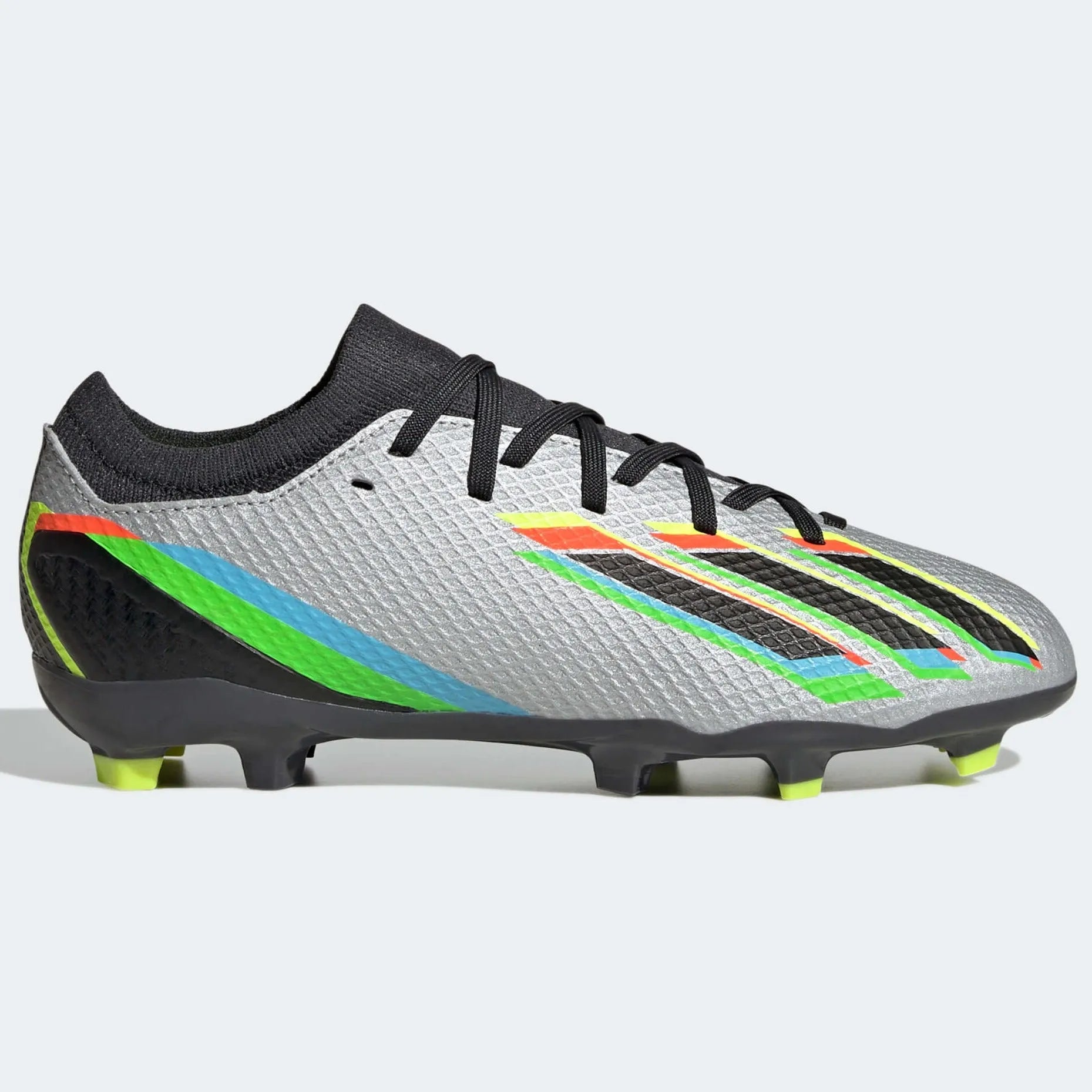 adidas Jr X Speedportal.3 FG - Silver-Black-Yellow (SIde 1)