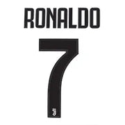 Juventus 2018/19 Home Ronaldo #7 Youth Jersey Name Set