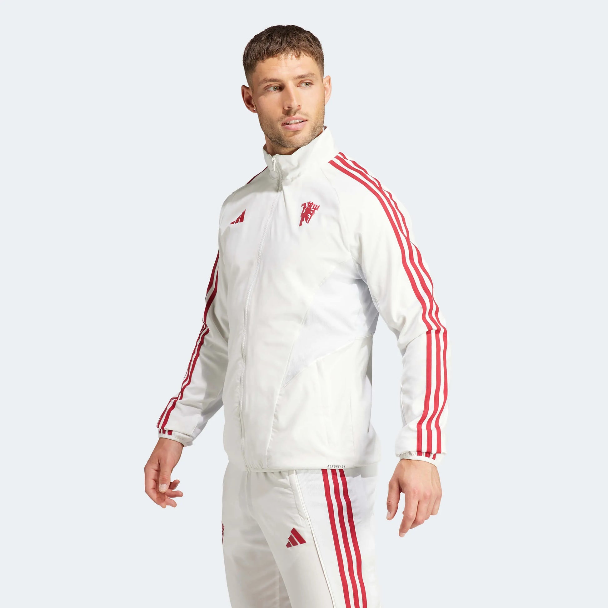 adidas 2023-24 Manchester United Men's EU Anthem Jacket (Model - Side)