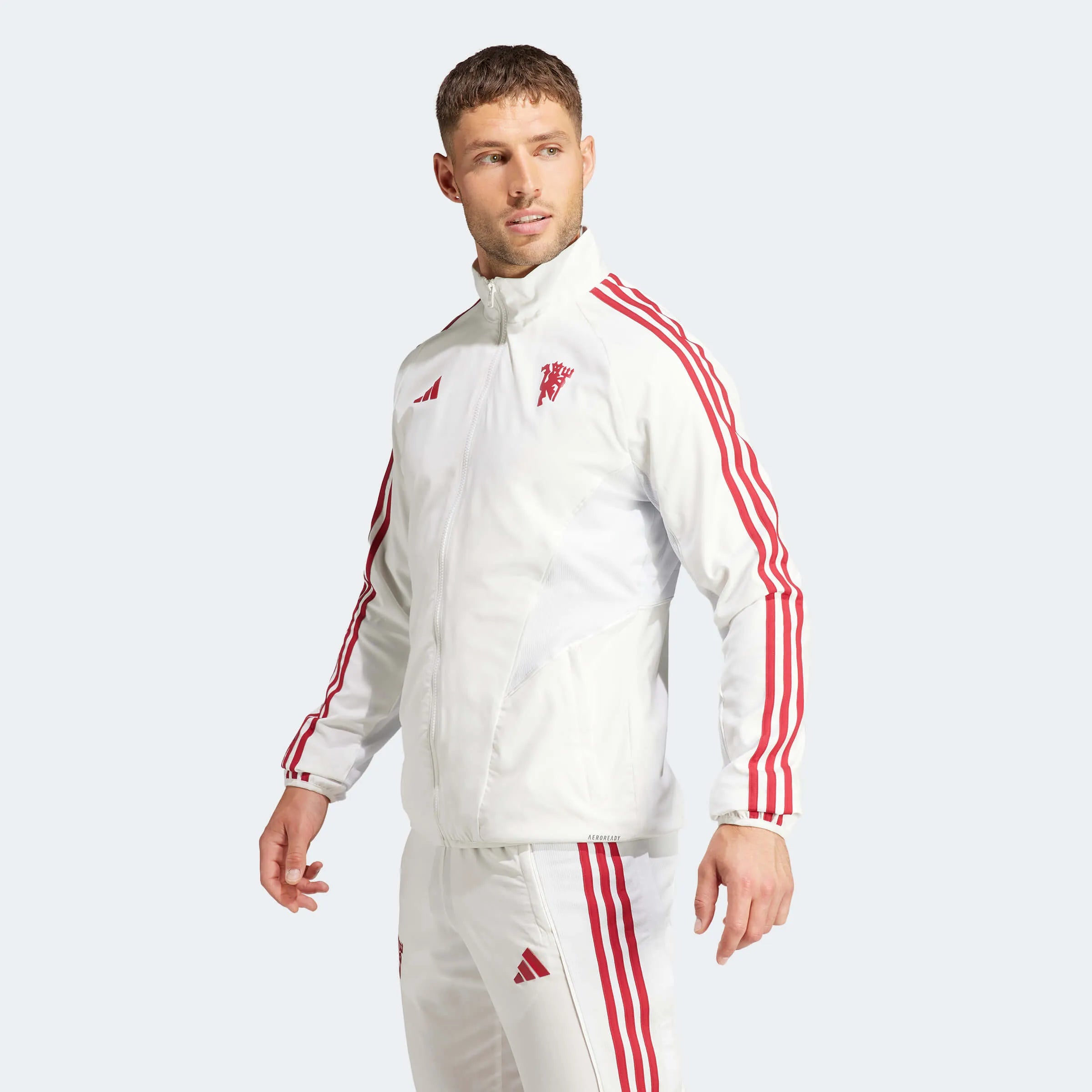 adidas 2023-24 Manchester United Men's EU Anthem Jacket (Model - Side)