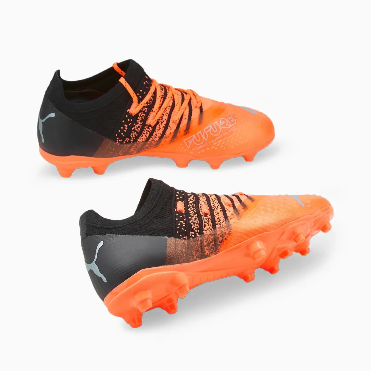 Puma Kids Future 2.3 FG-AG - Neon Citrus-Silver-Black (Pair - Side)