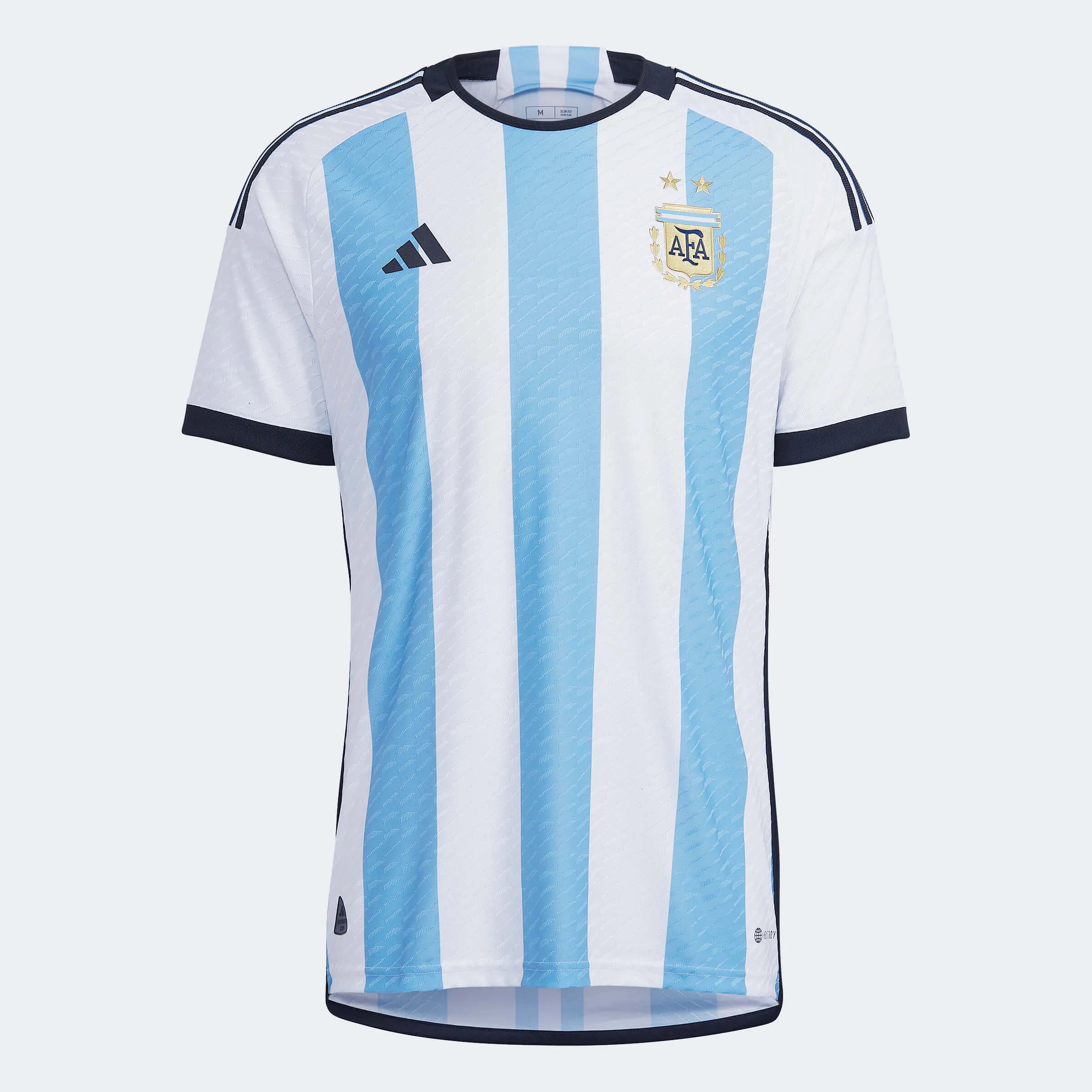 adidas 2022-23 Argentina Authentic Home Jersey - White-Light Blue (Front)