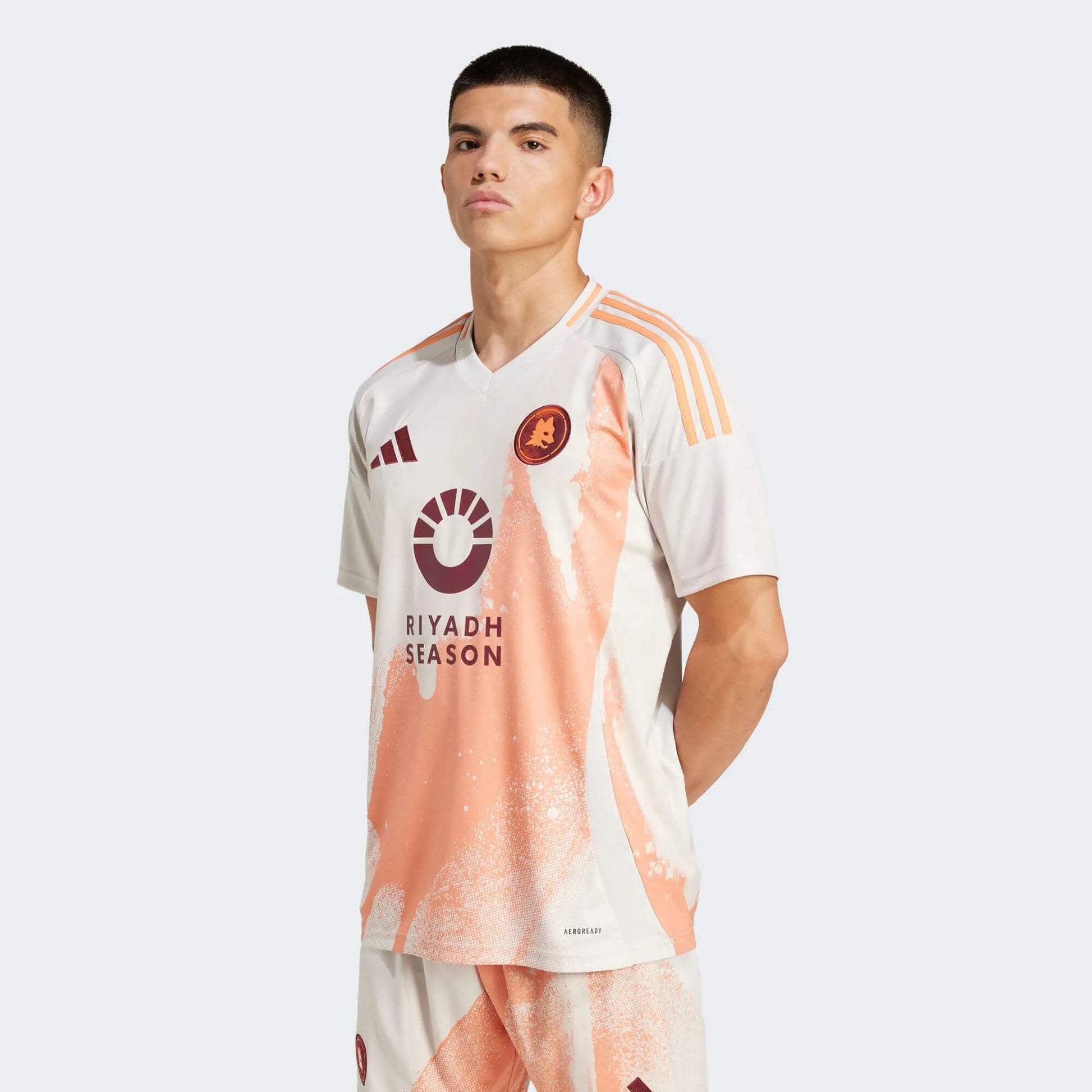 adidas 2024-25 Roma Men's Stadium Away Jersey (Model - Front)