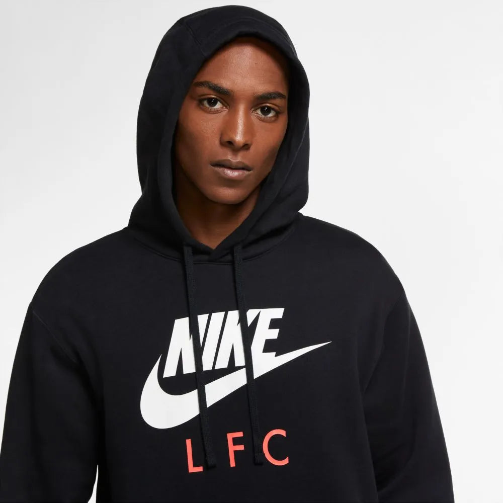 Nike 2020-21 Liverpool NSW Club Hoodie - Black-White-Crimson