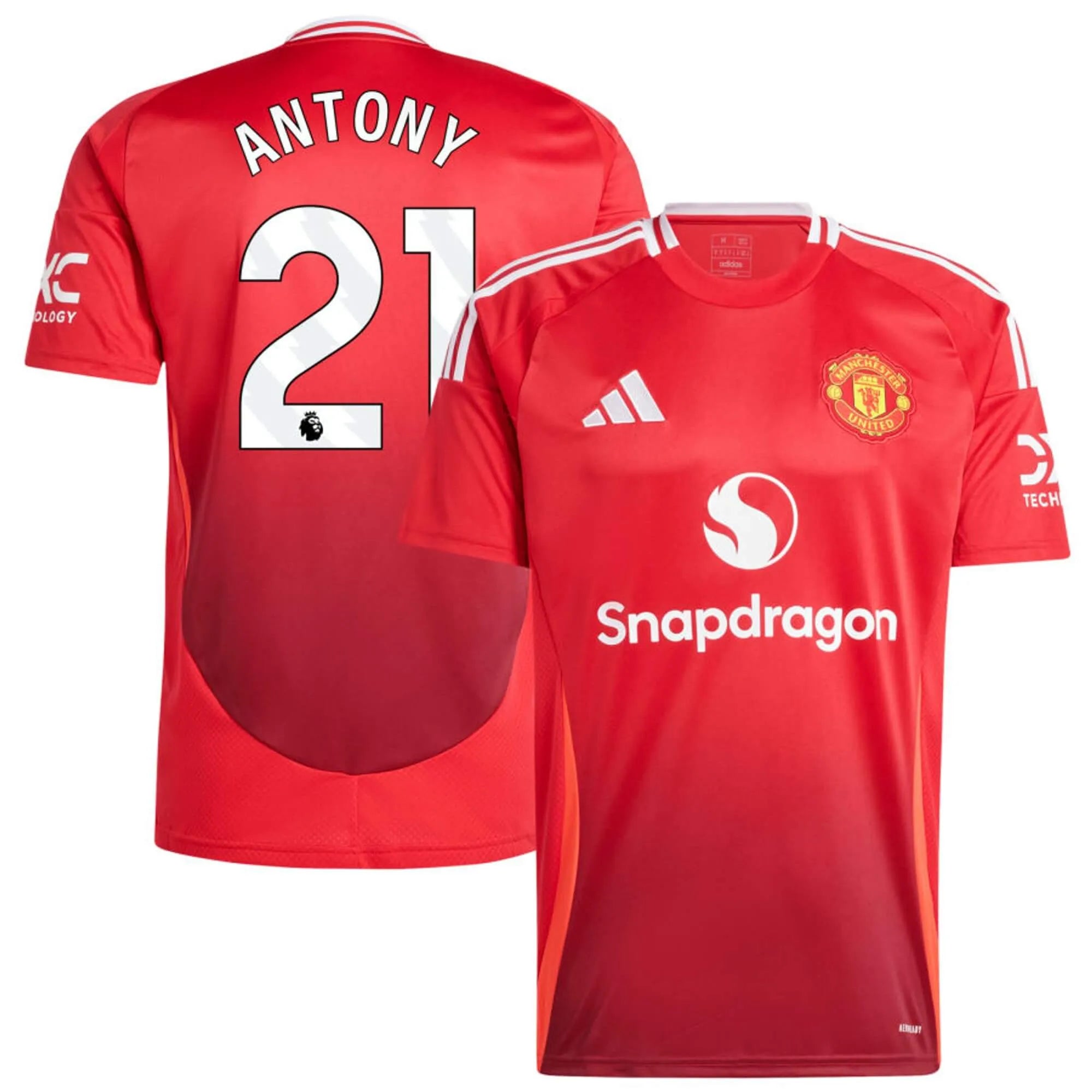 adidas 2024-25 Manchester United Youth Stadium Home Jersey