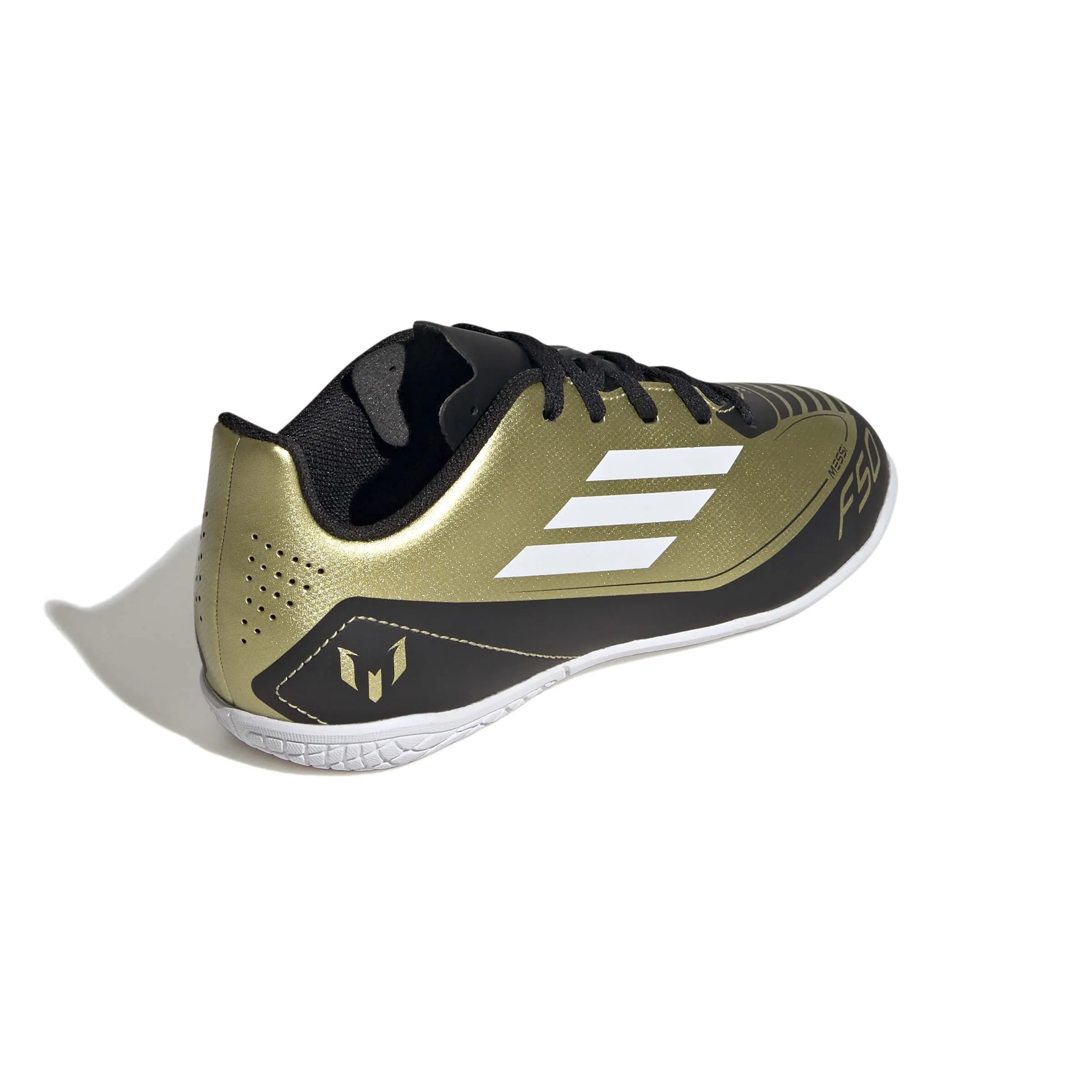 adidas Jr Messi F50 Club Indoor - Triunfo Dorado (FA24) (Lateral - Back)