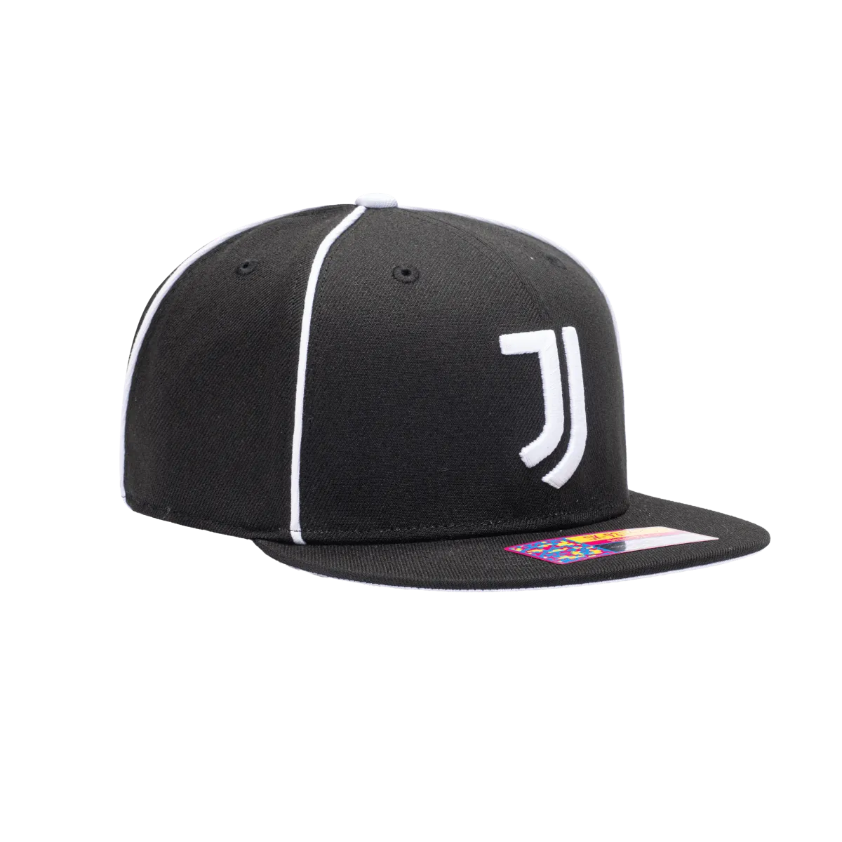 Fan Ink Collection Juventus Cali Night Snapback Hat - Black-White