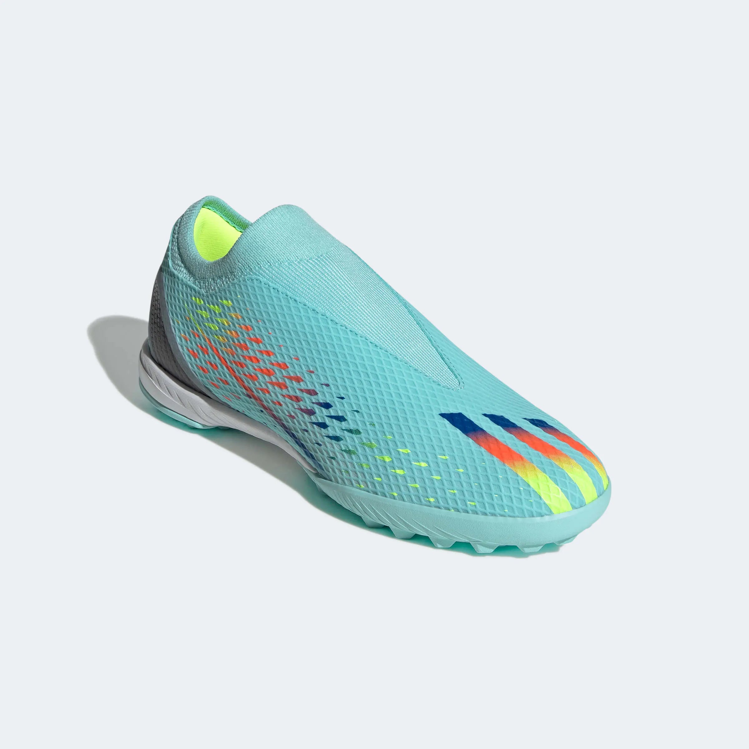 adidas X Speedportal.3 LL Turf - Aqua-Blue-Yellow (Diagonal 1)