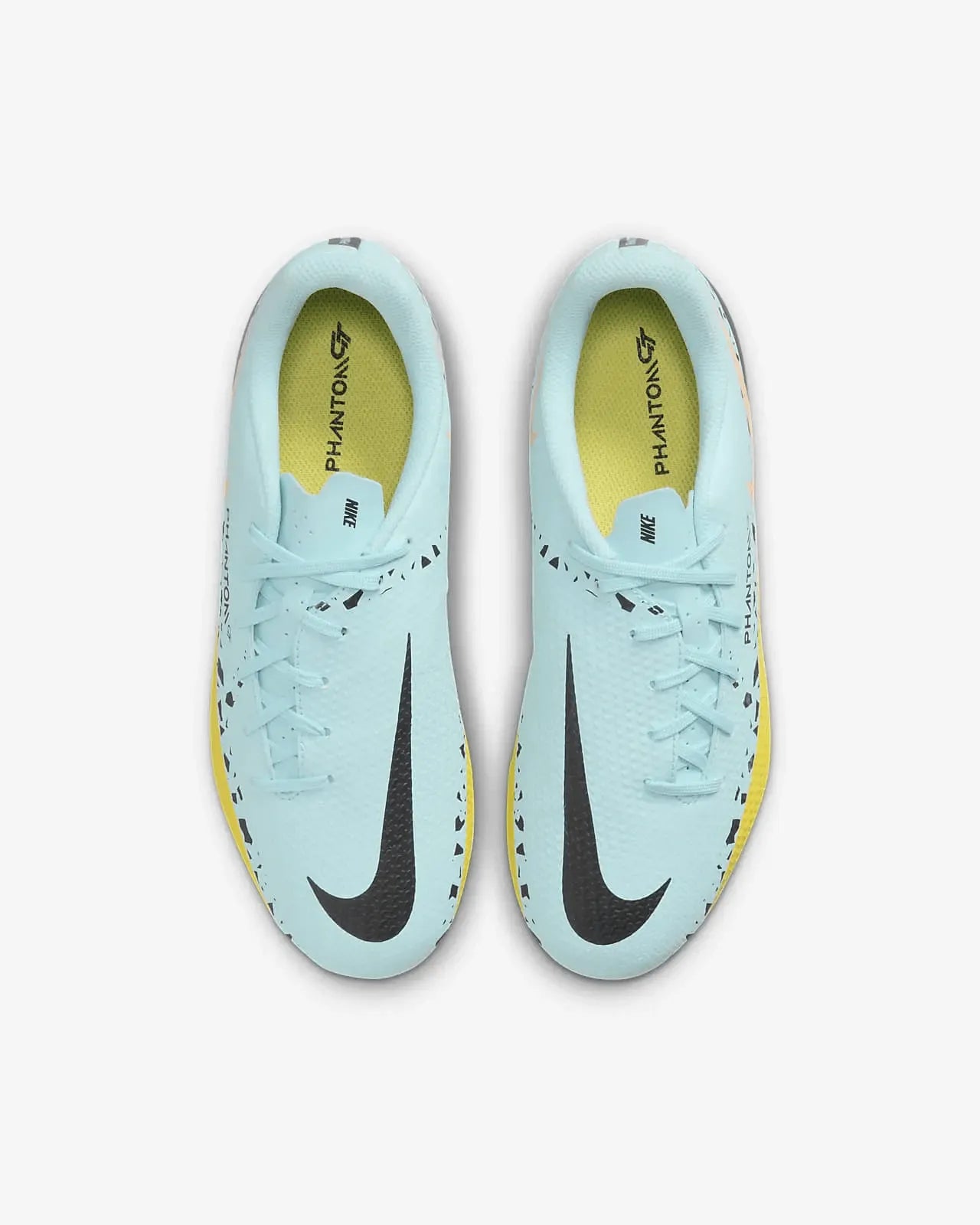 Nike JR Phantom GT2 Academy FG-MG - Glacier Ice-Black (Pair - Top)