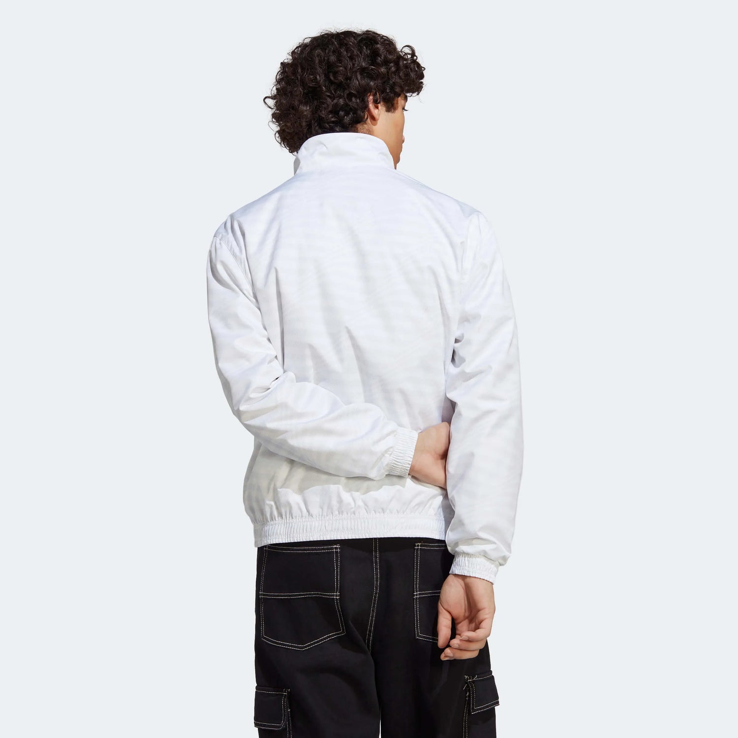 adidas 2023 Real Madrid Reversible Anthem Jacket - White (Model - Back)