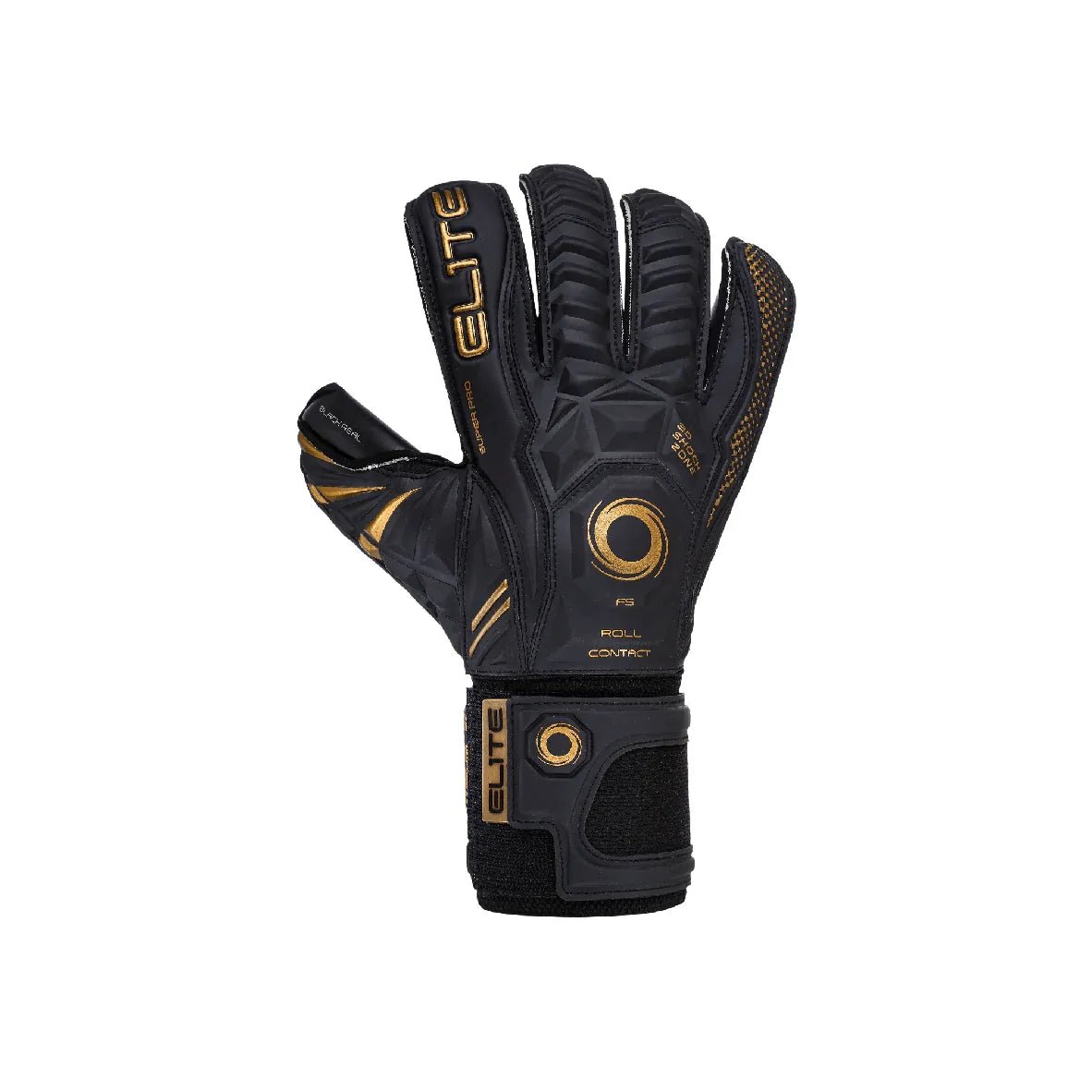 Elite Sport 2023 Black Real Goalkeeper Gloves (Single - Outer)