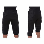 Elite Sport Elite Pro Goalkeeper Three Quarter Pants - Black (Front/Back)