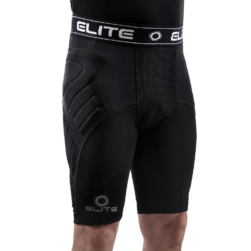 Elite Sport Goalkeeper Elite BaDS Youth Compression Shorts 3 MM - Black (Front)