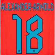 England 2022-23 Away Alexander-Arnold #18 Youth Jersey Name Set