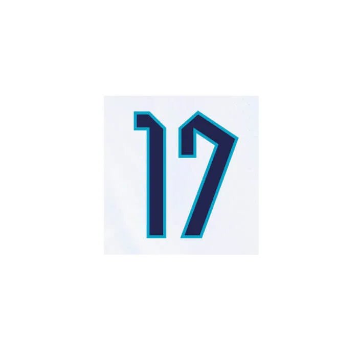 England 2022-23 Home Saka #17 Jersey Name Set (Front)