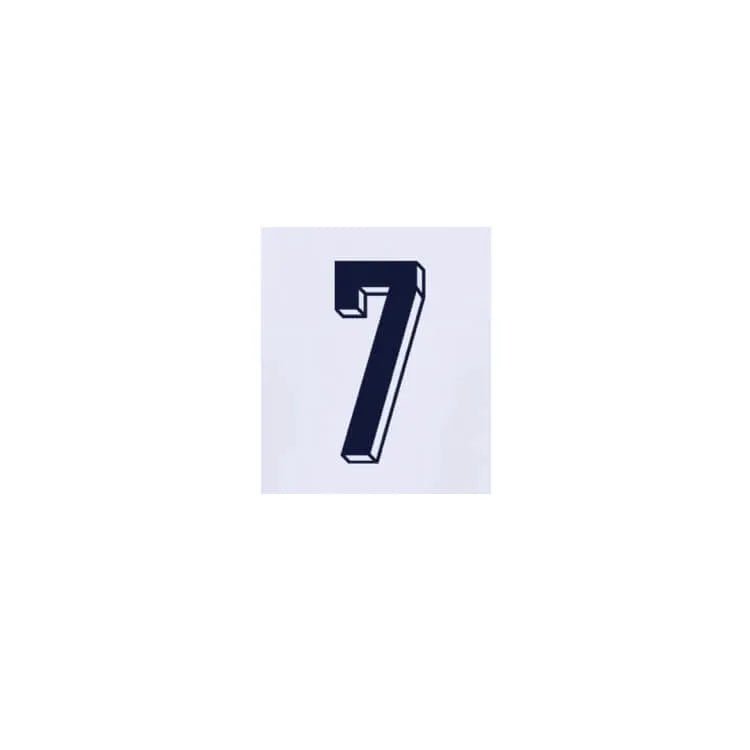 England 2024/25 Home Saka #7 Jersey Name Set
