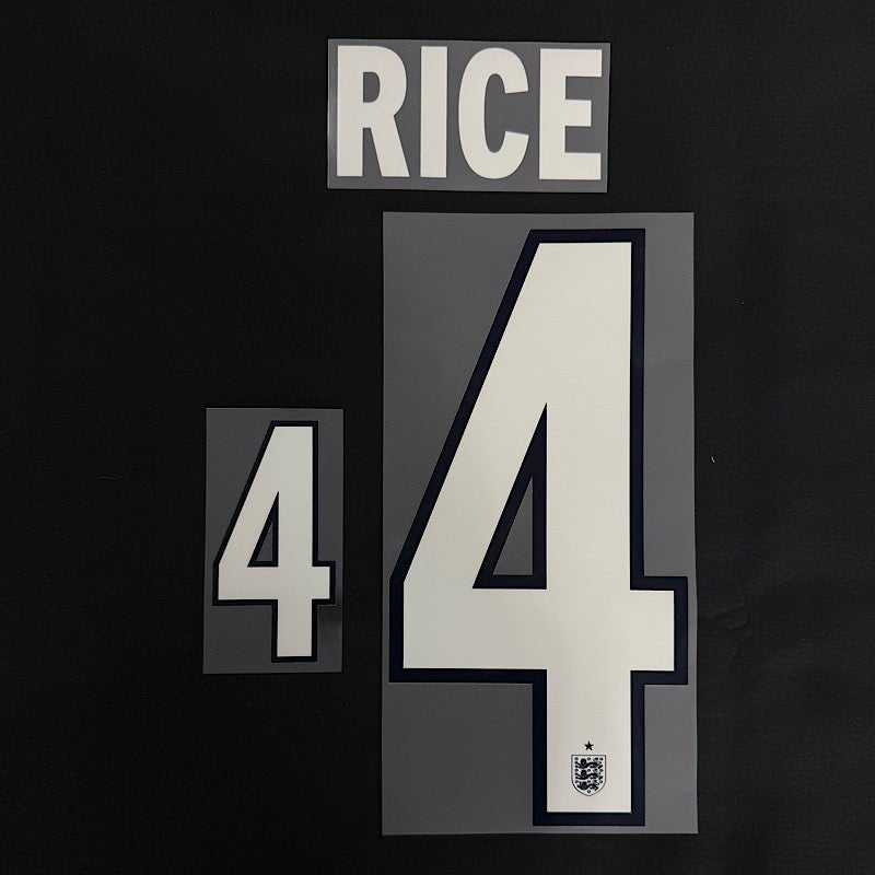 England 2026- Away RICE #4 Official Name Set
