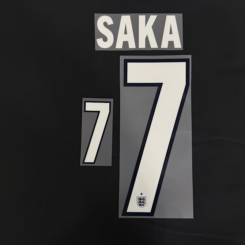 England 2026- Away SAKA #7 Official Name Set