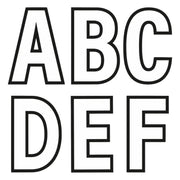 EPL 2023- Official Youth Individual Letters White (A,B,C,D,E,F)