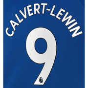 Everton 2019/22 Home Calvert-Lewis #9 Jersey Name Set White